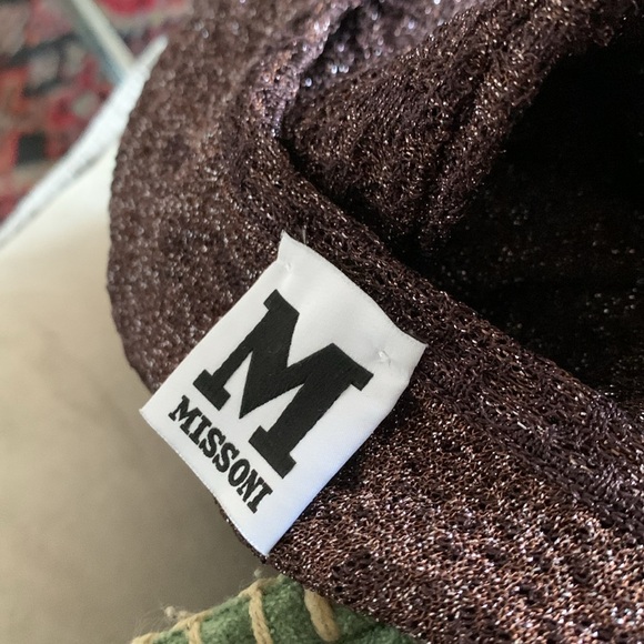 MISSONI PURPLE BROWN MIDI DRESS - Picture 11 of 13